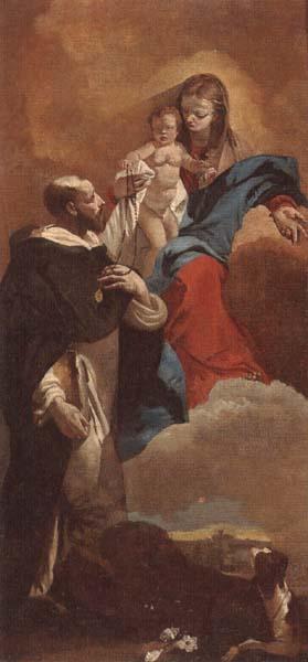  The Madonna and child with saint dominic